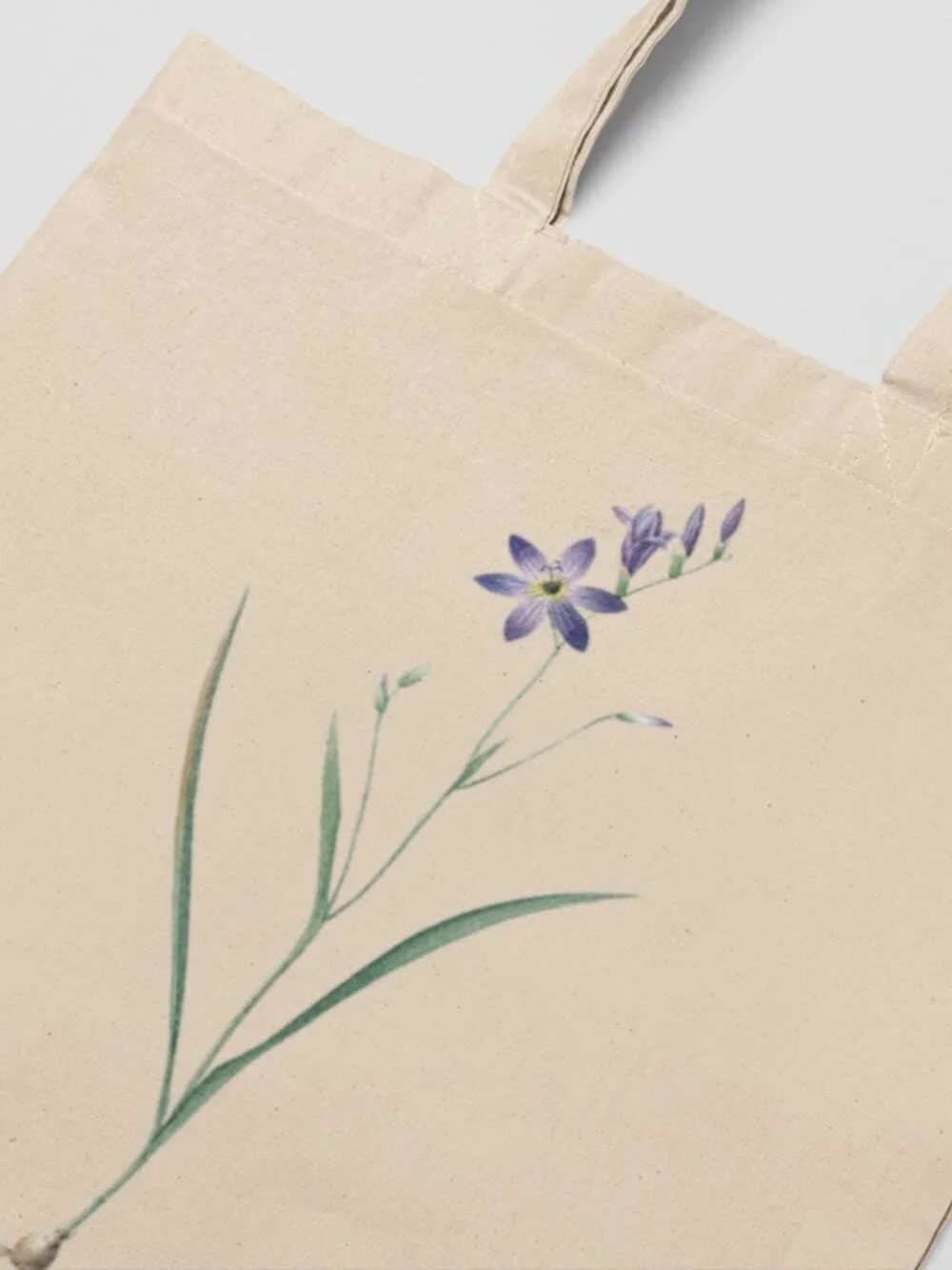 Ixia Vintage Floral Print Graphic Canvas Tote Bag